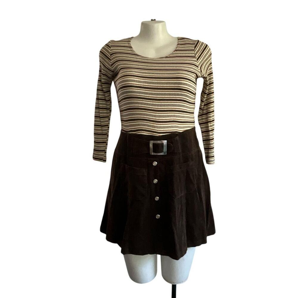 Diana Marco Multicolor Striped Plus Size Dress: 80s, 90s